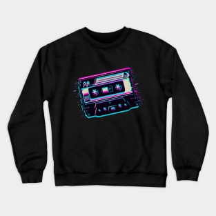 Music Kaset Glitch Modern Crewneck Sweatshirt